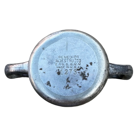 BENEDICT INDESTRUCTO Silver-plated Creamer & Sugar Bowl (pair of 2) E.P.N.S.B.M. - Picture 4 of 9